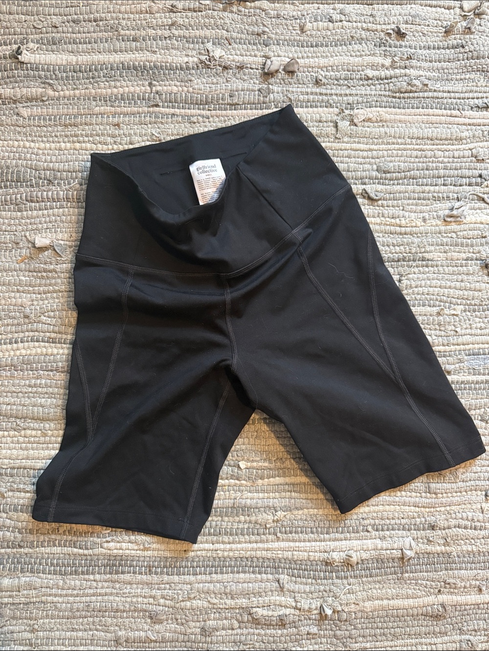 girlfriend collective Black High-Rise Bike Shorts